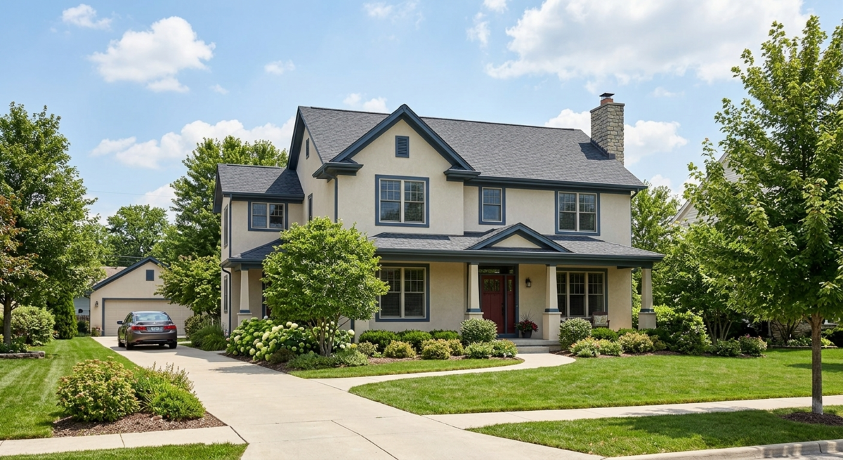 Well-maintained family home representing structural and exterior inspection targets
